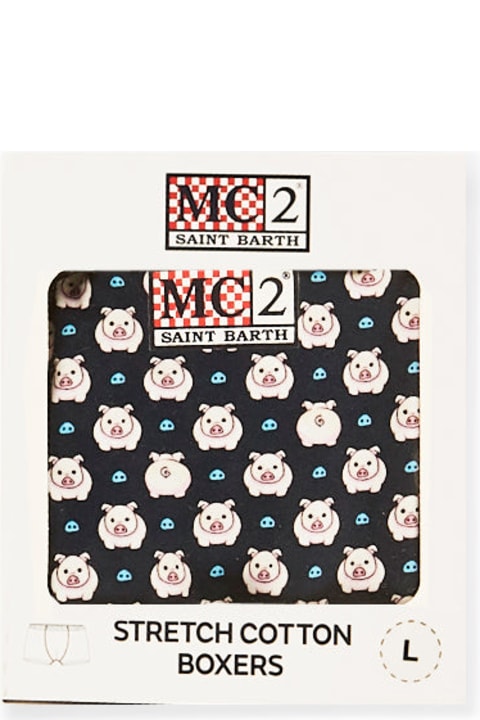 MC2 Saint Barth Underwear for Men MC2 Saint Barth Piggy Man's Underwear Boxer