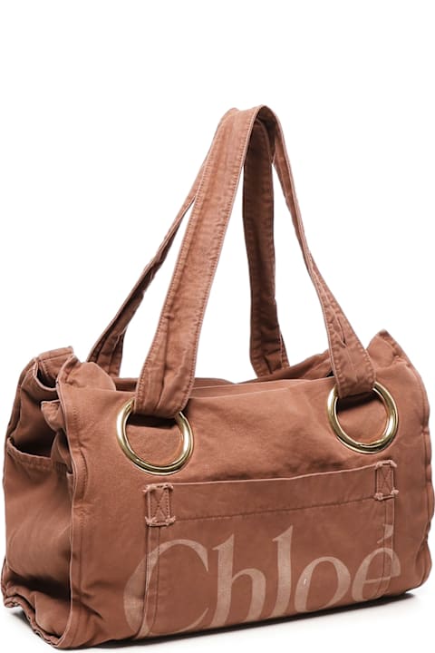 Chloé Bags for Women Chloé Cotton Plage Tote Bag