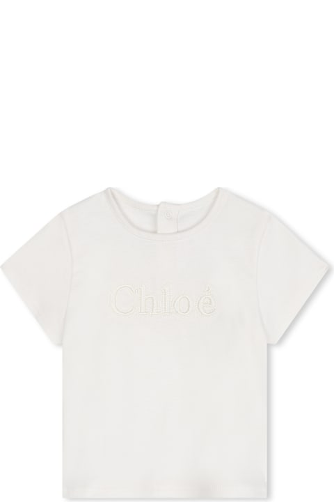 Chloé T-Shirts & Polo Shirts for Baby Boys Chloé T-shirt Con Stampa