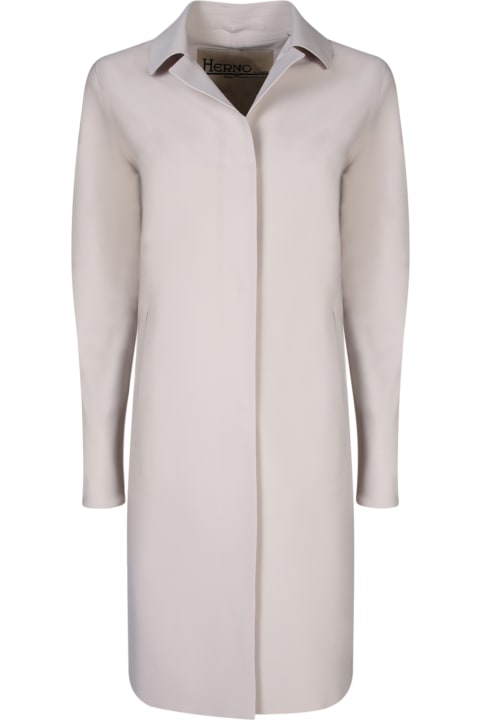 Herno Coats & Jackets for Women Herno Scuba Pearl Grey Dust Jacket