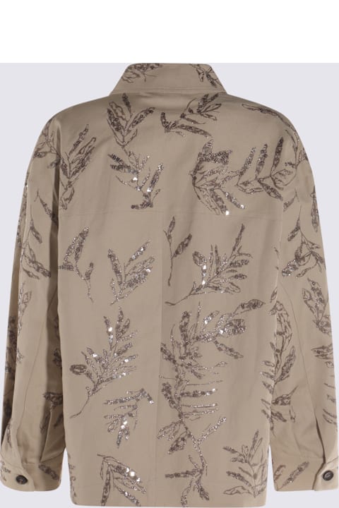 Brunello Cucinelli for Kids Brunello Cucinelli Beige Cotton Shirt