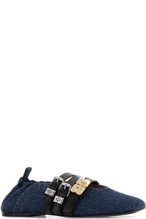 Ganni Denim Ballerinas