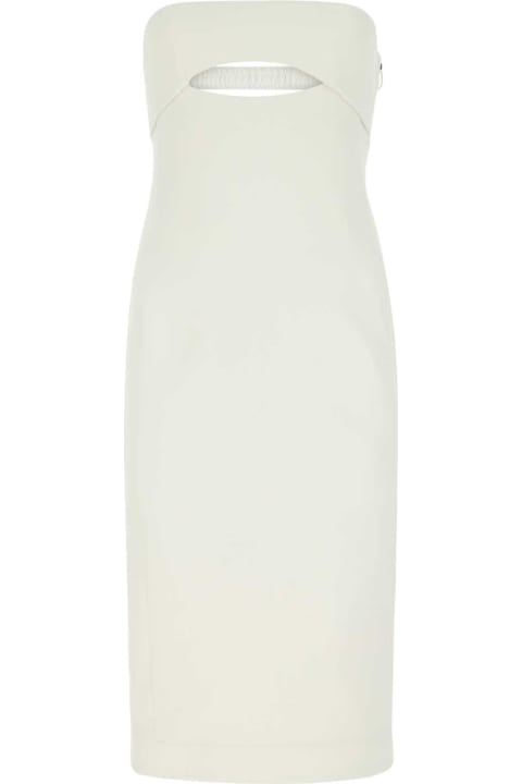Dresses for Women Saint Laurent White Viscose Dress