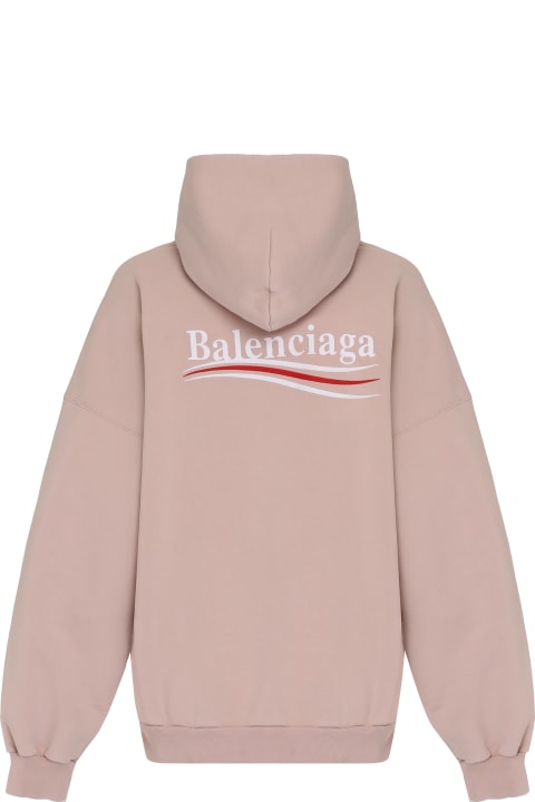 Fleeces & Tracksuits for Women Balenciaga Logo Embroidered Hoodie