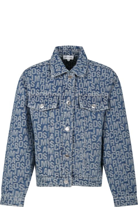 Homeware Marc Jacobs Denim Jacket For Kids With All-over Logo