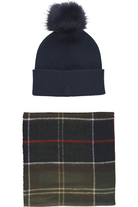 ウィメンズ Barbourのアクセサリー Barbour Dover Beanie And Scarf Set