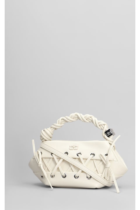 Ganni Bags for Women Ganni Shoulder Bag In Beige Synthetic Leather