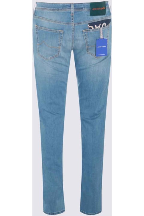 メンズ Jacob Cohenのウェア Jacob Cohen Light Blue Cotton Denim Jeans