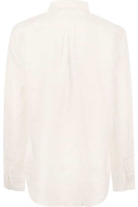 Polo Ralph Lauren for Women Polo Ralph Lauren Relaxed-fit Short Shirt In White Linen