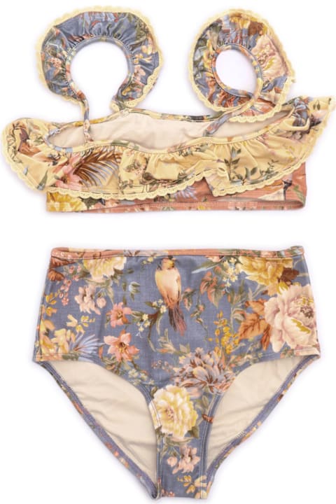 Zimmermann for Men Zimmermann Tallow Kids Frill Bikini