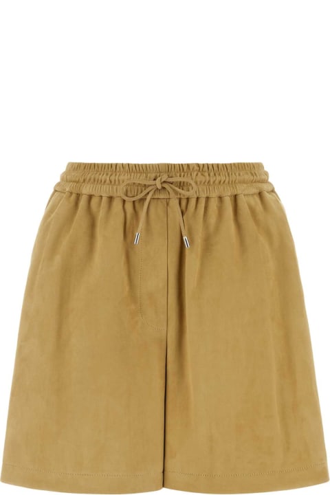 Loewe Pants & Shorts for Women Loewe Beige Suede Shorts