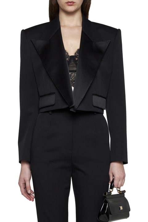 Dolce & Gabbana Coats & Jackets for Women Dolce & Gabbana Short Tuxedo Jacket