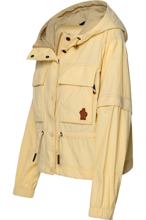 ウィメンズ Moncler Grenobleのコート＆ジャケット Moncler Grenoble 'limosee' Cream Polyamide Jacket