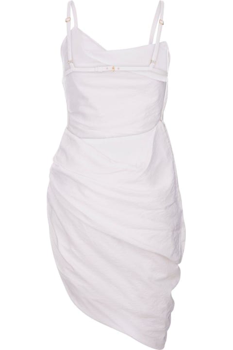 Jacquemus for Women Jacquemus Asymmetrical Gathered Dress