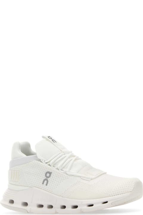 ON Sneakers for Women ON White Mesh Cloudnova Sneakers
