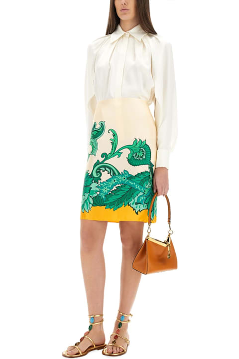 Skirts for Women Etro Floral Paisley Print Skirt