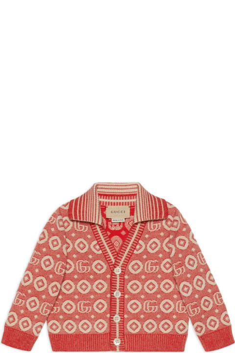 Topwear for Baby Boys Gucci Cardigan Cotton Jaquard