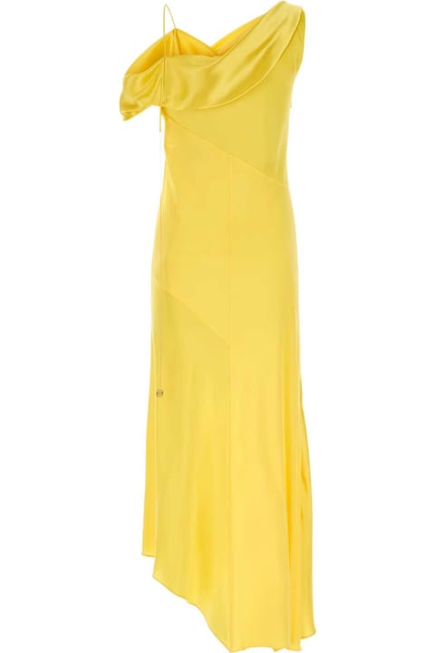 Clothing for Women Loewe Yellow Satin Dress
