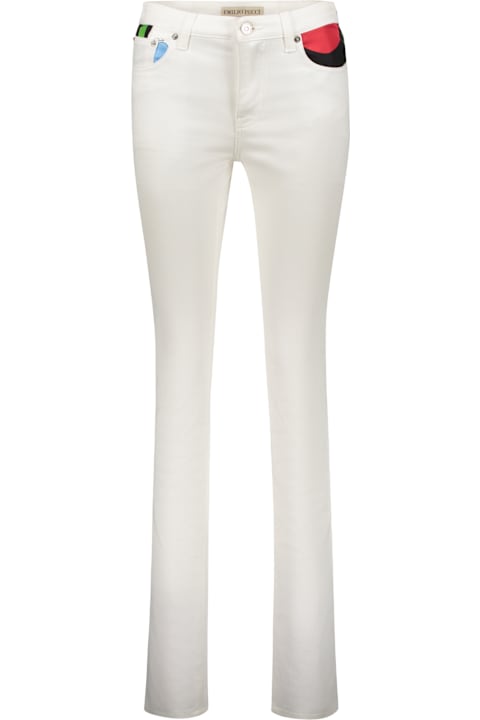 Pucci الجينز لـ السيدات Pucci Printed Detail Jeans