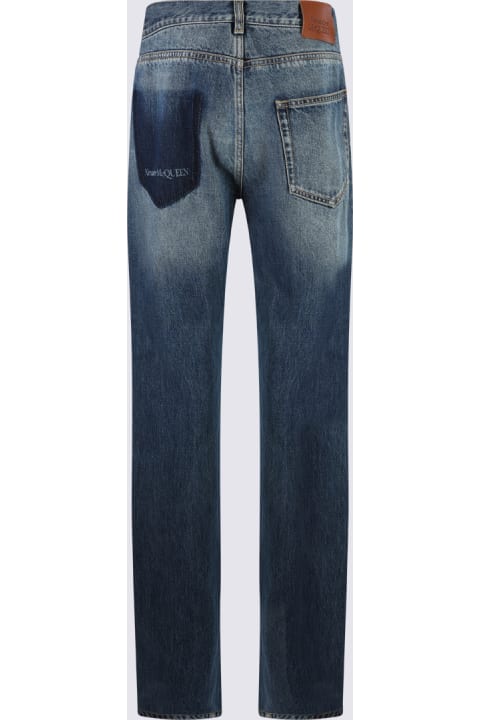 Fashion for Men Alexander McQueen Blue Cotton Denim Jeans