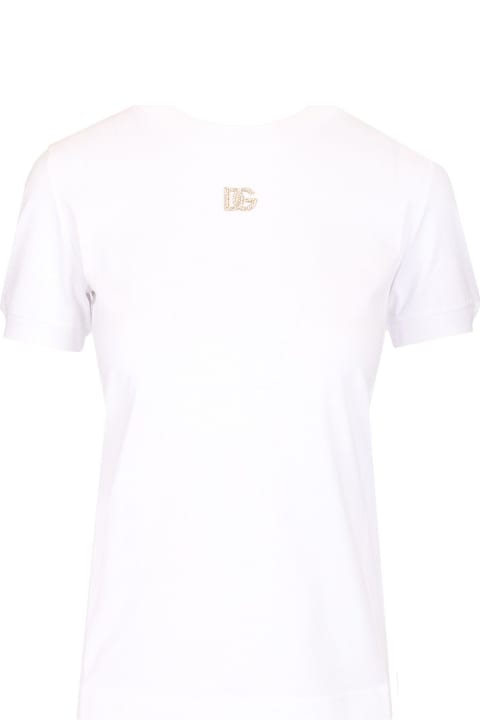 Dolce & Gabbana ملابس علوية لـ السيدات Dolce & Gabbana T-shirt With Logo