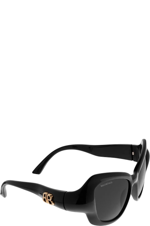 Balenciaga نظارات لـ السيدات Balenciaga Palazzo Cat Sunglasses For Women In Black