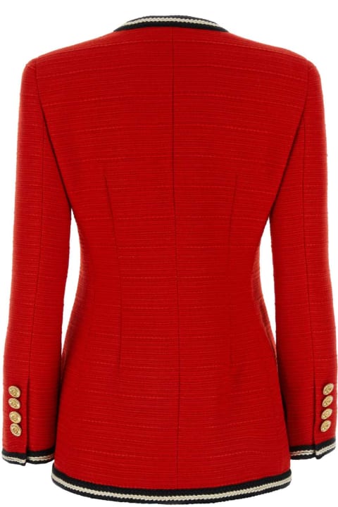 Sweaters for Women Gucci Red Tweed Blazer