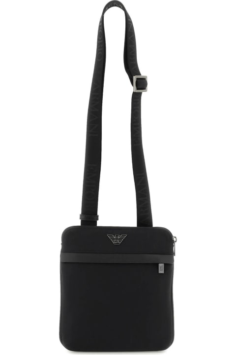 Emporio Armani for Men Emporio Armani Black Nylon Crossbody Bag