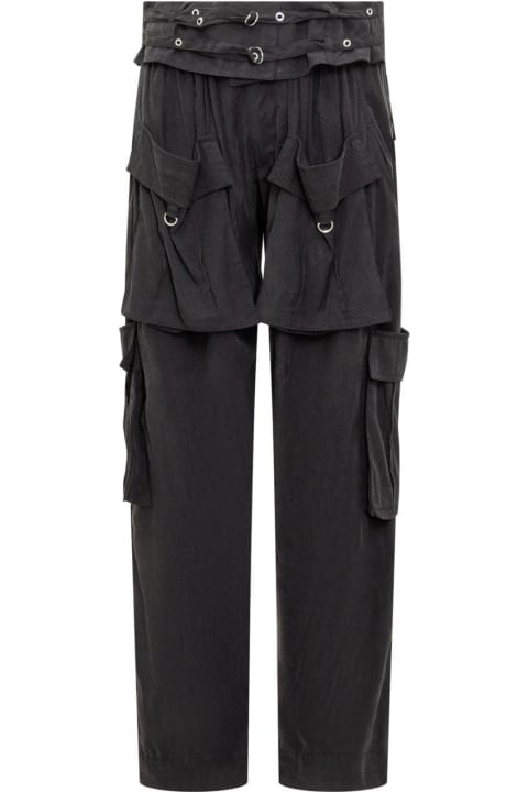 Isabel Marant Pants & Shorts for Women Isabel Marant Hadja Mid-rise Belted Cargo Trousers