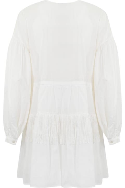 Pinko for Women Pinko Muslin Dress With Fringes