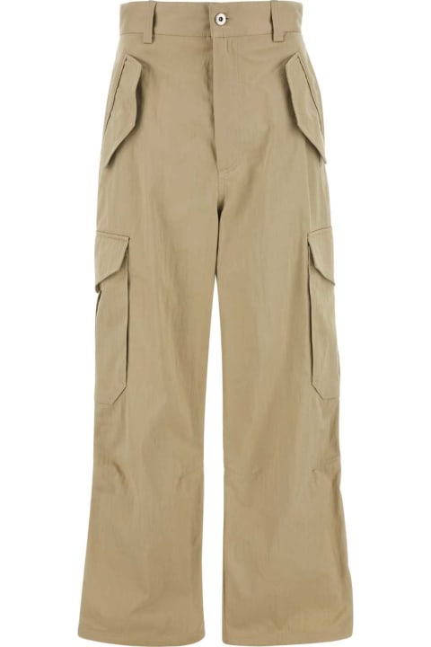 Bottega Veneta Pants & Shorts for Women Bottega Veneta Beige Cotton Blend Cargo Pant