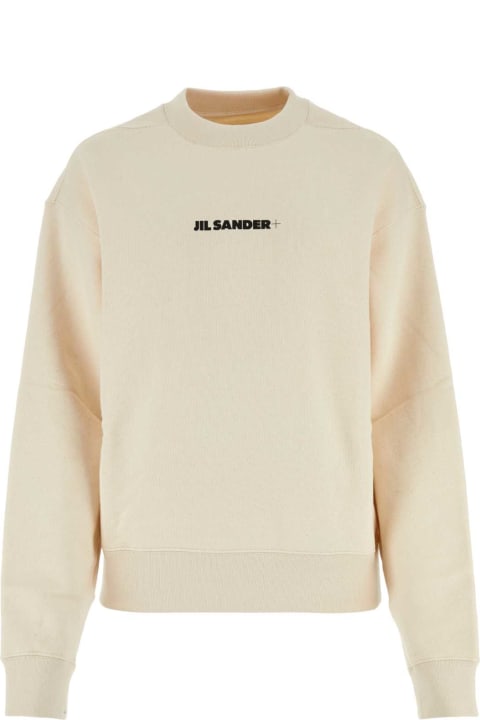 Jil Sander Fleeces & Tracksuits for Women Jil Sander Ivory Cotton Oversize Sweatshirt