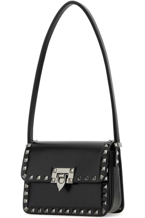 Shoulder Bags for Women Valentino Garavani Black Leather Rockstud23 Shoulder Bagâ 