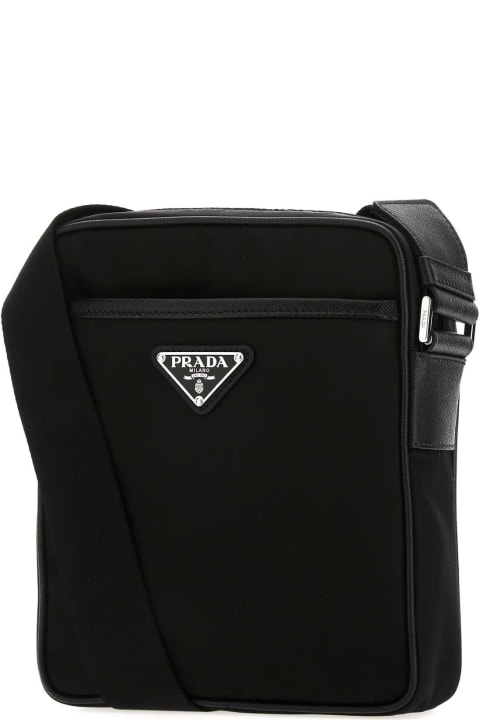 Bags for Men Prada Black Nylon Crossbody Bag
