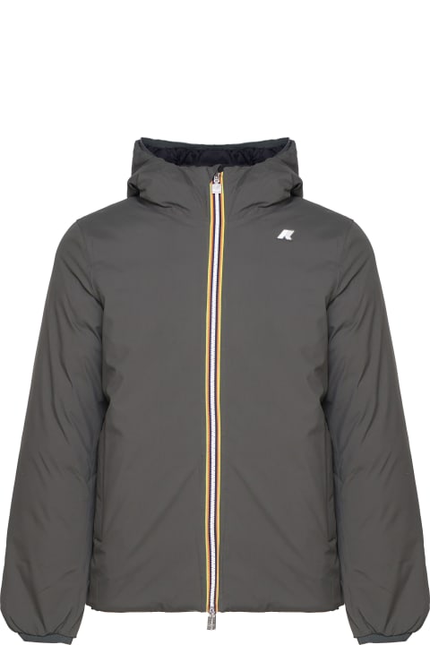 K-Way لـ Men K-Way Water-repellent Waterproof Fabric Jacket