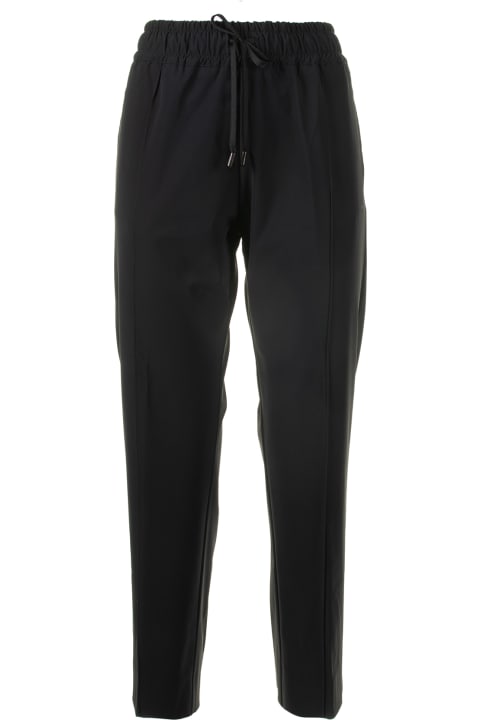 ウィメンズ Crunaのパンツ＆ショーツ Cruna Cecile Black Trousers With Elastic