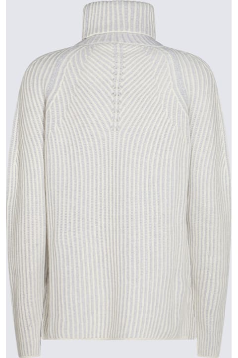 Cruciani for Women Cruciani White Grey Wool Knitwear