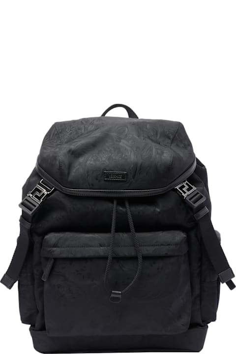 Fashion for Men Versace All Over Logo Backpack