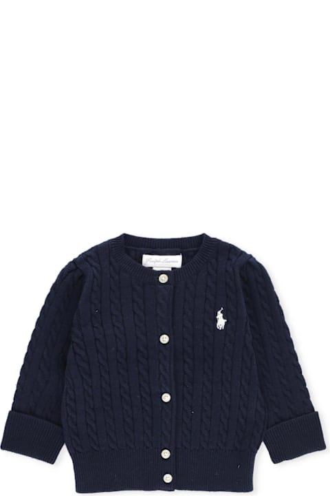 Homeware Polo Ralph Lauren Logo Embroidered Long-sleeved Cardigan