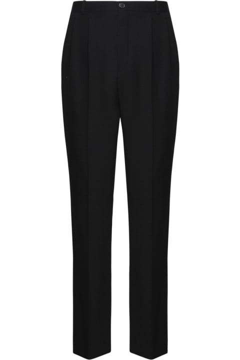 Saint Laurent Clothing for Men Saint Laurent Wool Tuxedo Trousers