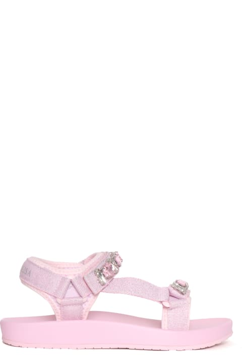 Shoes for Girls Monnalisa Pink Technical Sandals