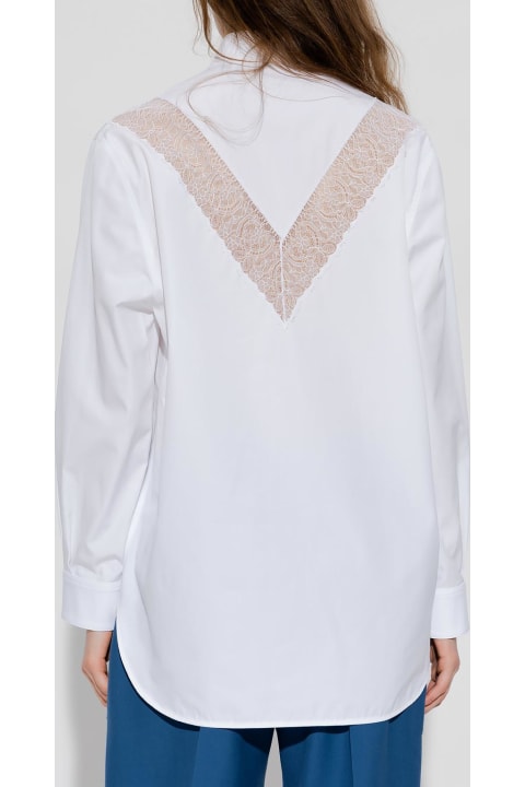 Burberry for Women Burberry Shirt With Lace Inserts