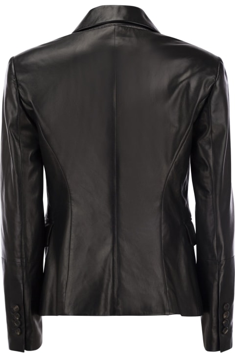Brunello Cucinelli for Women Brunello Cucinelli Nappa Leather Jacket