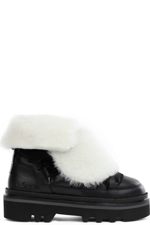 Hogan Boots for Women Hogan H675 Women's Ankle Boot In Nappa Sheepskin