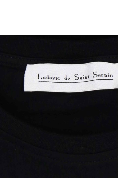 Ludovic de Saint Sernin Topwear for Women Ludovic de Saint Sernin 'crystal Logo' T-shirt