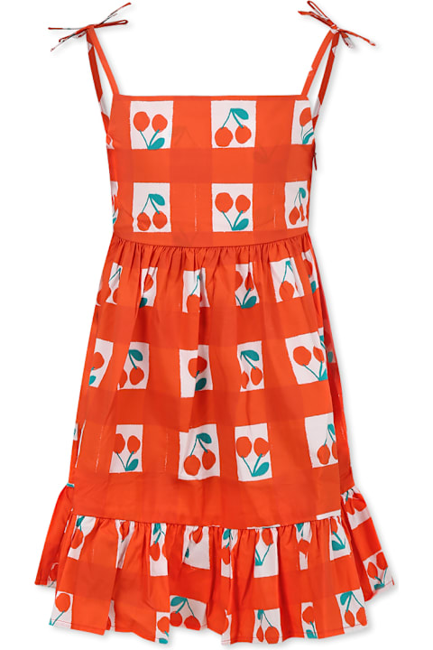 Homeware Stella McCartney Kids Red Dress For Girl With Cherries