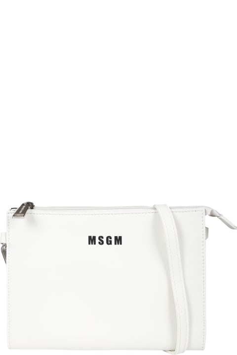 Fashion for Kids MSGM Ivory Bag For Girl With Logo
