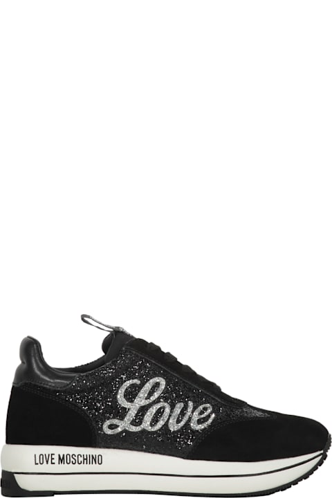 Love Moschino Sneakers for Women Love Moschino Glitter Low-top Sneakers