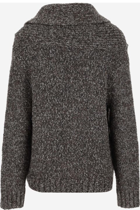 Bottega Veneta Sweaters for Men Bottega Veneta Alpaca Cardigan With Shawl Collar