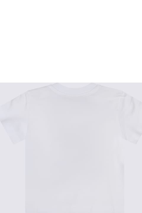 Topwear for Baby Boys Moschino White Multicolour Cotton T-shirt